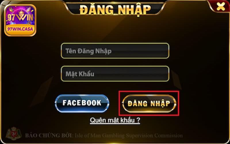 Hướng dẫn đăng nhập 97Win qua Website